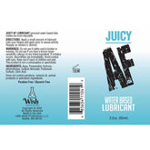 Juicy AF Water Based Lubricant - 59 ml Bottle for Smooth Pleasure Water Based Lube